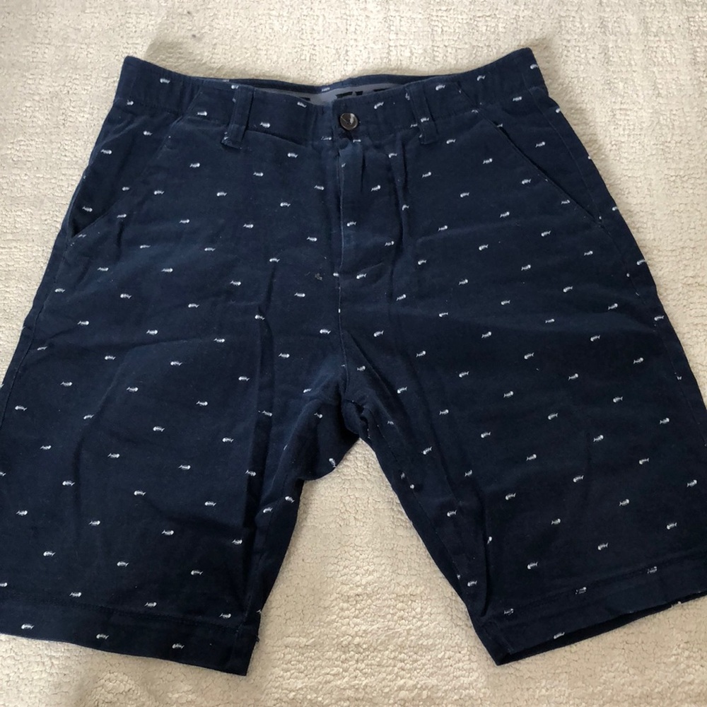 Blue Dress Shorts
